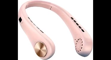 Bovista Nekventilator - Draagbare Gezichtsventilator - Neck Fan - Met Koeling - Hals - Hoofd - Roze - Hals Verkoeler