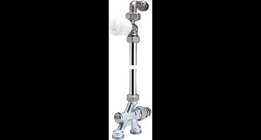 Giacomini onderblok 2-pijps + bocht en kraan 1/2" x 16 AA R438IX604