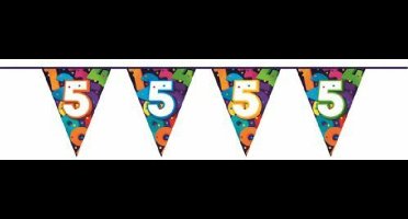 Vlaggenlijn Cijfers 5 jaar - 10 meter