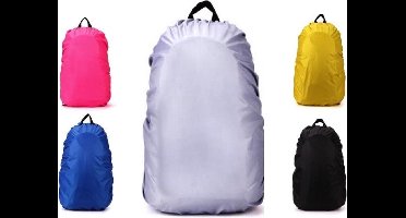 *** Universele Regenhoes - 25-35L - Zilver - Rugtas beschermen - Schooltas - van Hebl® ***