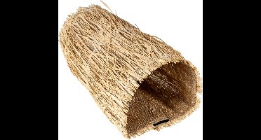 Linnen speeltunnel met gras L - 38x19x16cm beige