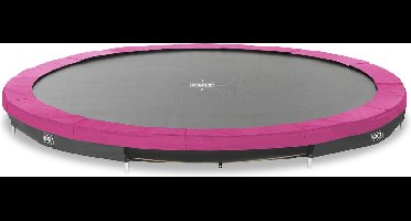 EXIT Silhouette Sporttrampoline ø366cm - Inground - Ingraaftrampoline - Rond - Voor Kinderen - Roze