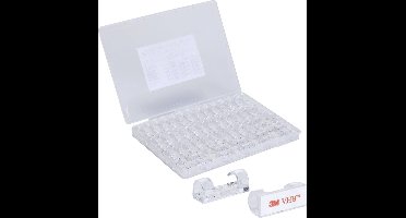 TRU COMPONENTS T24CA076 Kabelhouder Zelfklevend TC-12888576 Bundel-Ø (bereik) 5 tot 9 mm Transparant 50 stuk(s)