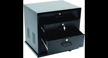 Omnitronic SR-19 19 inch rack 12 HE Staal Incl. wielen