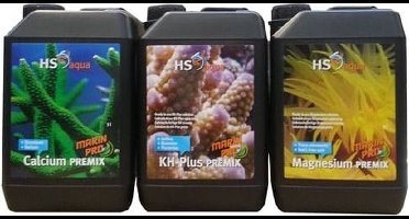 Hs aqua marin pro premix value pack (ca,kh,mg) 3x2.5 l | Onderhoud aquarium