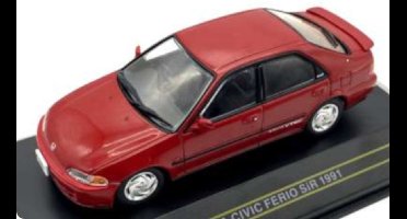 Honda Civic Ferio Si 1991 Donker Rood - Model 1/43 - First:43