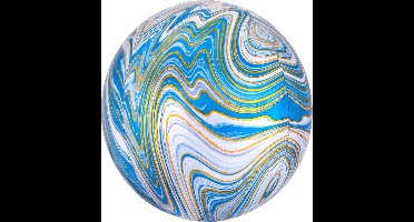Amscan - Folieballon ORBZ Marble Blue (45 cm)