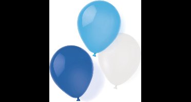 Amscan - Ballonnen Blauw en Wit (8 stuks)