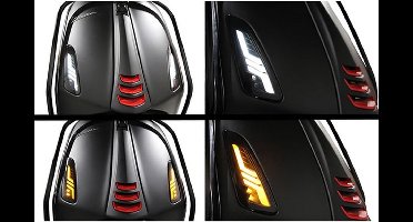 Knipperlichtset led matrix Evo-2 weglopend primav/sprin smoke voor DMP