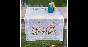 Vervaco - Loper kit - Lavendel en veldbloemen - PN-0199508 - Borduren - Borduurpakket - Borduurpakket volwassenen - Borduurpakket kind