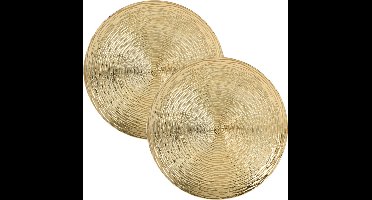 Excellent Houseware kerstdiner/diner onderborden- 2x- rond- goud -33cm - golf