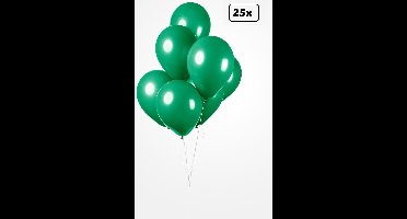 25x Ballon groen 30cm - Festival feest party verjaardag landen helium lucht thema