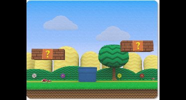 Bureau onderlegger 40x30 cm - Muismat Gaming - Platformer - Landschap - Bureaulegger xl - Desk mat beschermer - Computer muismatten - Geschikt voor Gaming Muis en Gaming PC set