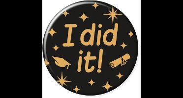 Classy party badge - I did it