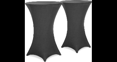 Detex 2x Tafelrok Statafel - Ø 60-65cm 30°C Wasbaar – Antraciet