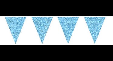 Folat - Vlaggenlijn Glitter Azure Blue 6mtr