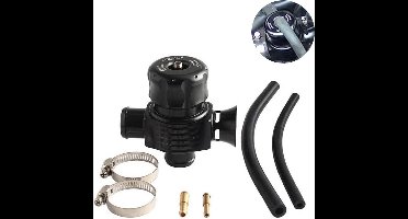 VCTparts® Turbo Afblaas Ventiel Blow Off Valve 25mm Dual Port met Hoorn BOV-1001B Diverter Dump Aluminium Universeel