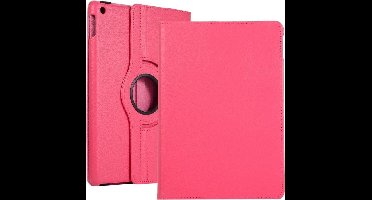 Draaibaar Tablethoes met Standaard geschikt voor Apple iPad Mini 4/5 | Tabletcase Bookcase met regelbare standen | Tablet Hoes Hoesje met 360 graden Rotatie - Roze