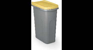 Afvalbak - 'Home Eco System' - afvalscheiding - Prullenbak - Afvalbakje - 25 Liter - Geel