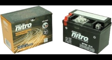 Accu Nitro Axcell YTX9-BS / NTX9-BS 12volt 8Ah 150 x 87 x 105mm Onderhoudsvrij (GEL)