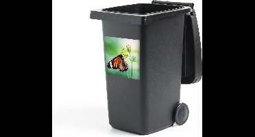 Container sticker Vlinder - Bloemen - Insecten - 40x40 cm - Kliko sticker