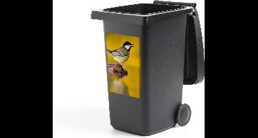 Container sticker Koolmees - Vogel - Water - 40x60 cm - Kliko sticker