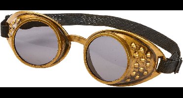 Bronze steampunk stof bril