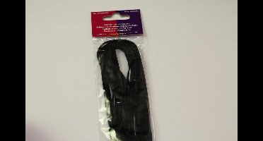 Koord imitatieleer zwart 3 Millimeter 5 Meter