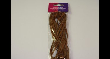 Koord imitatieleer licht bruin 3 Millimeter 5 Meter