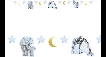 Figurenslinger baby safari blauw (2,5 meter)