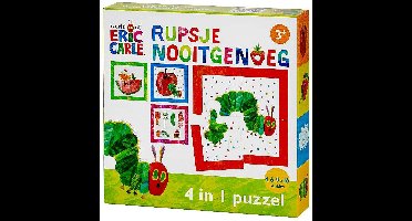 Rupsje Nooitgenoeg puzzel 4 in 1 educatief peuter speelgoed - kinderpuzzel 4x6x9x16 stukjes leren puzzelen - cadeautip puzzel 3 jaar en ouder - Bambolino Toys