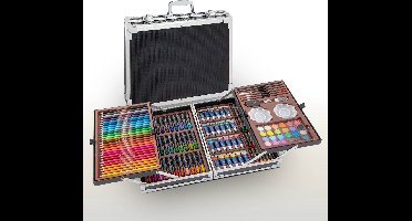 Tekendoos 145pcs - Schilderkisten en Schilderbenodigdheden - Schilderen voor Volwassenen - Hobby & Creatief - In metalen opbergkoffer