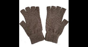 New Age Devi - Thermo-Handschoenen, Vingerloos, Khaki, Acryl, Maat M/L