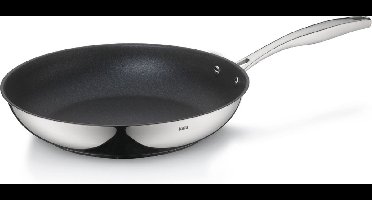 Koekenpan, RVS, Non Stick, Ø 28 cm - Kela | Flavoria