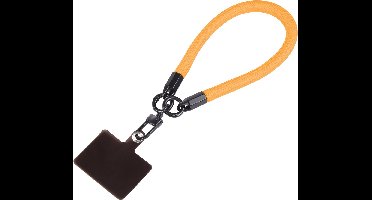 Universeel en afneembaar telefoon wristlet / Armband inclusief bevestigingsbatch Oranje