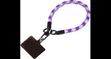 Universeel en afneembaar telefoon wristlet / Armband inclusief bevestigingsbatch Paar en Roze en Blauw