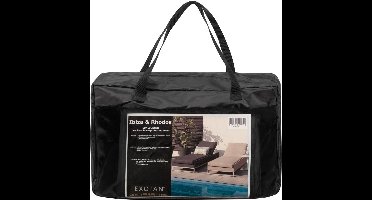 Exotan Rhodos Beschermhoes Ligbed - Kunststof - Zwart - 45x30x14