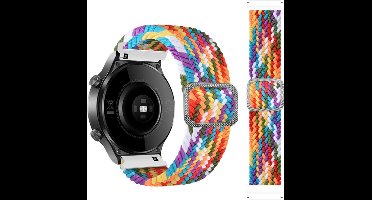 Nylon bandje - geschikt voor Garmin Venu / Venu 2 Plus / Venu SQ / SQ 2 / Vivomove (HR - Style - Luxe - Sport) / Vivoactive 3 / 5 / 6 / Forerunner 55 / 165 / 245 / 645 / 570 - 42mm - kleurrijk