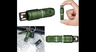 Olight USB Sleutelhanger Mini Zaklampje Groen Oplaadbare Pocket Zaklamp Lamp Oplaadbaar Zonder Kabel