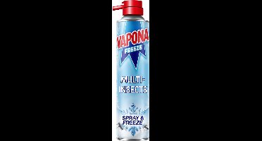 Vapona - Freeze Multi Insecten Spray - Bevriezend Effect - Chemische-vrije - Insectenbestrijding - Insectenspray - 400 ml