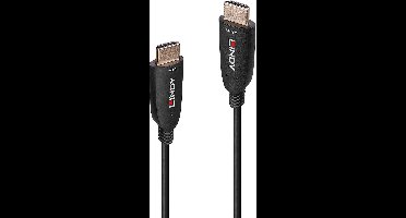 LINDY 38513 HDMI-kabel HDMI Aansluitkabel HDMI-A-stekker 30.00 m Zwart 8K UHD