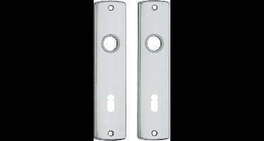 AXA Binnendeurschilden (Curve) Aluminium: Met sleutelgat SL72
