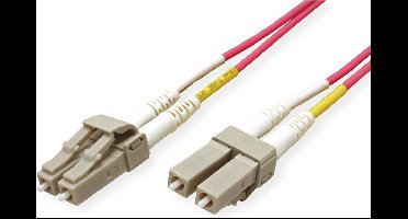 ROLINE glasvezelkabel 50/125µm OM4, LC/LC, violet, 15 m