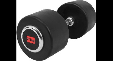 Gorilla Sports Dumbell - Vaste Halter - Gietijzer met Rubber coating - 27,5 kg