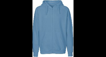 Fairtrade Men's Zip Hoodie met capuchon Dusty Indigo - S
