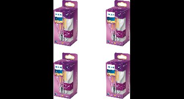 Philips Voordeelverpakking - E27 - LED Standaardlamp - Helder - 100W - Niet Dimbaar - Warmwit Licht - Set van 4 Stuks
