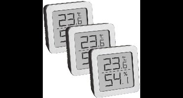 TFA Dostmann 95.2019.54 Thermo- en hygrometer Zilver, Zwart
