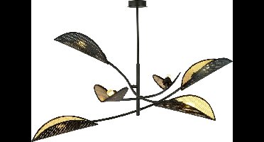 Ledl LOTUS 6 Hanglamp Zwart / Goud