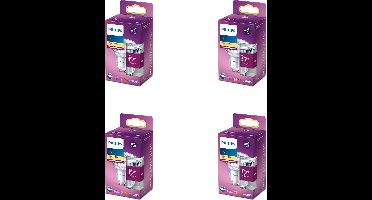 Philips Voordeelverpakking - GU10 - LED Spotlamp - 35W - Niet Dimbaar - Warmwit Licht - Set van 4 Stuks