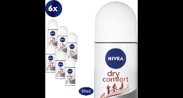 Nivea - Deodorant - Roller - Dry Comfort - 50ml x 6
